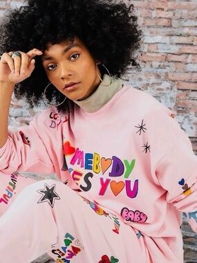 Mayfair x iscreamcolour Somebody Loves You Sherbet Crewneck